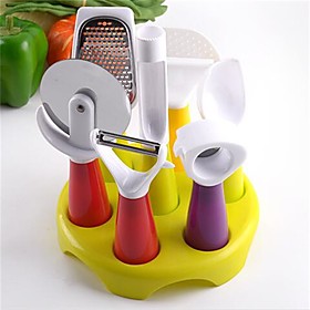 Kitchen Tools Plastic Cooking Utensils Creative Kitchen Gadget Peeler Grater Everyday Use / Kitchen 7pcs