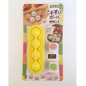 Kitchen Tools Plastics Kitchen Tools Accessories New Design / DIY DIY Mold Rice balls 4pcs