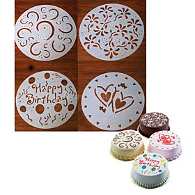 Bakeware tools Plastic Creative / Christmas / DIY For Cookie / For Cupcake / For Chocolate Cake Molds / Cookie Cutters / Dessert Tools 4pcs