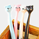 Japonais Cartoon Cat Modèle Gel Pen tête (couleur aléatoire)