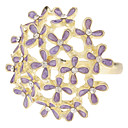 Violet Flower Ring a...