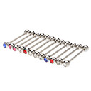 12 Tongue Barbell da...