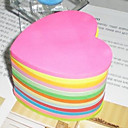 forme de coeur multicolore note collante (100 pages)
