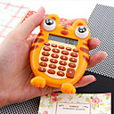 Belle mini calculatrice Tigre de bande dessinée (Orange)