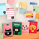 Motif animal de bande dessinée pliant auto-adhésives Note (couleur aléatoire)