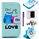 Love Owl Pattern PU ...