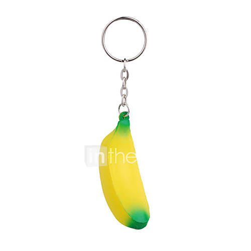 Banana Style Keychain with Soft ...