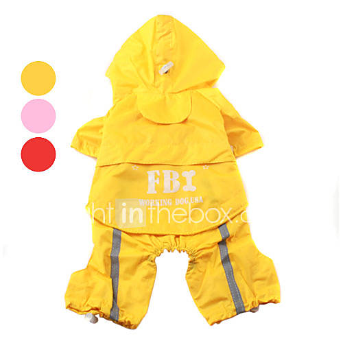 fbi Regenmantel mit Hutkrempe für Hunde (XS-XL, farbig sortiert)