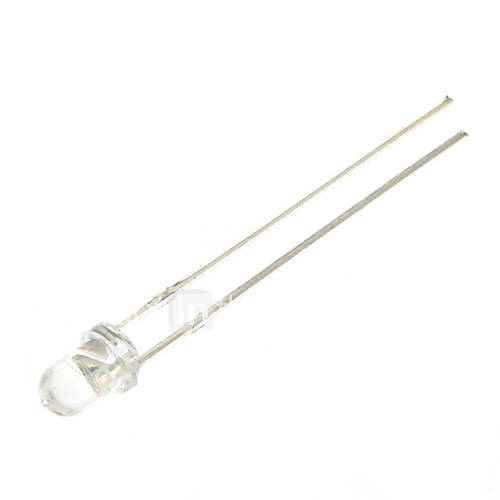 3mm White Light LED Lamp Bead (10-Pack)