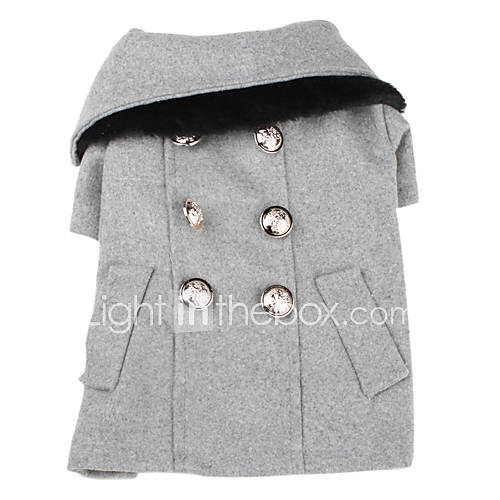 Warm Militäruniform Mantel mit Wolle Halsband für Hunde (Farbe sortiert, XS-XL)