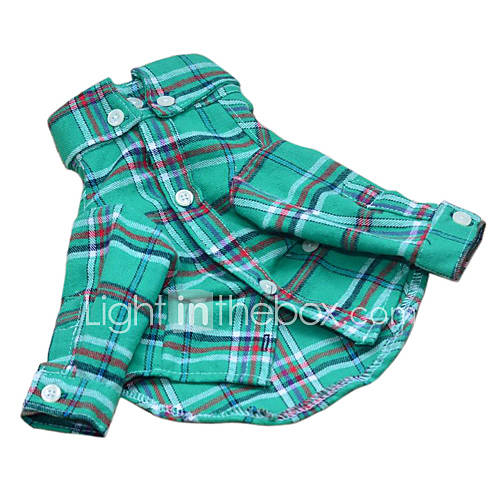 Modische Plaid Stil Langarm-Shirt für Hunde (Farbe sortiert, XS-XL)