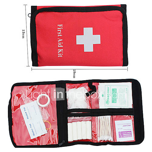 Nylon tragbaren Erste-Hilfe-Packet (Red)