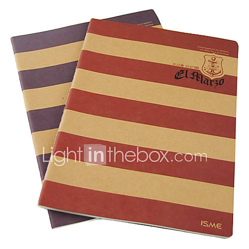 Navy Stripe Series Notebook (zufällige Farben)
