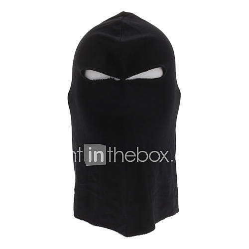 Full Face Protector mit zwei Cotton Knit Loch Maske (Schwarz)