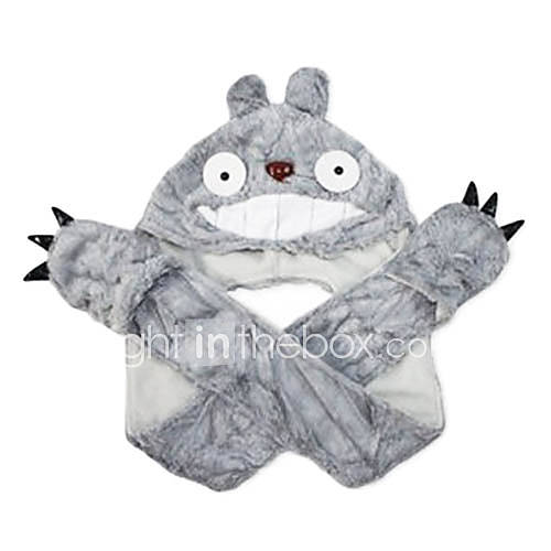 Totoro Cosplay Plüsch-Hut-Kappe mit Handschuhen