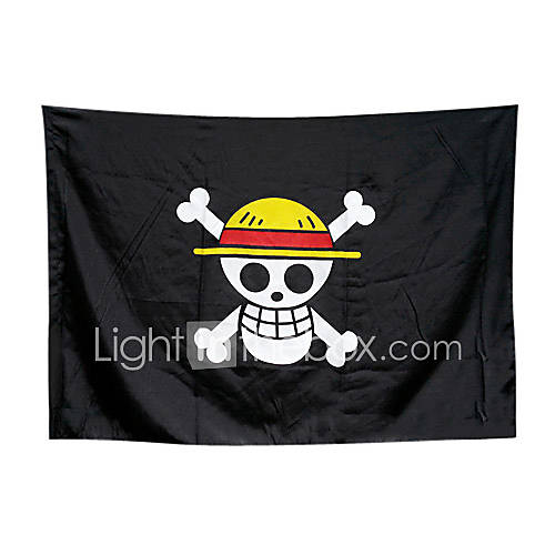 One Piece Strohhut-Piraten Jolly Roger Logo Cosplay Schädel Flagge