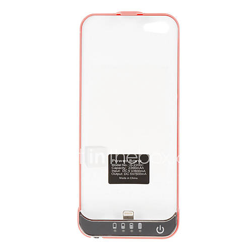 2200mAh Batterie-Kasten für iPhone 5C Lila