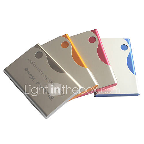 Personalisierte Süßigkeiten Farbe Engraved Visitenkartenhalter (verschiedene Farben)