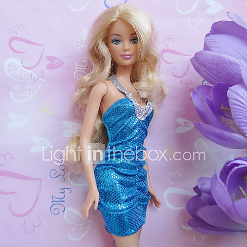 Barbie-Puppe Hollywood Blue Diamond Ärmelloses Kleid