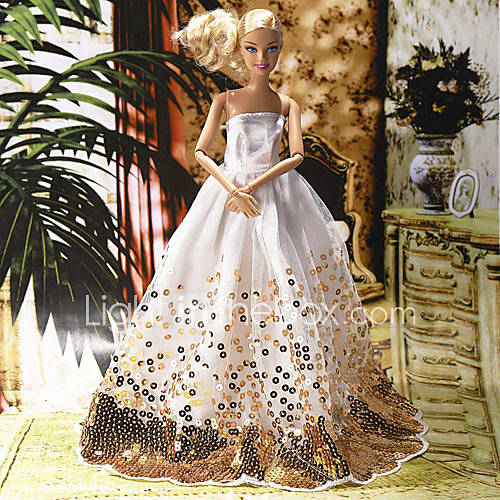 Barbie-Puppe Perle vom Himmel Farbverlauf Blase Prinzessin Kleid