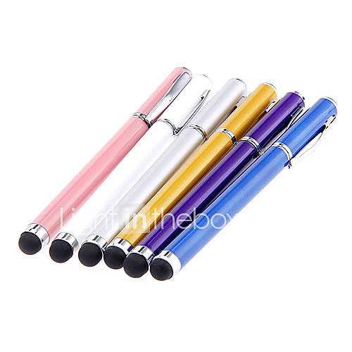2-in-one-Clip auf Kugelschreiber Designed Metal-Touch-Stift für iPad und andere (verschiedene Farben)