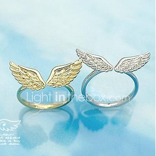 Angel Wings Opening Fashion Rings