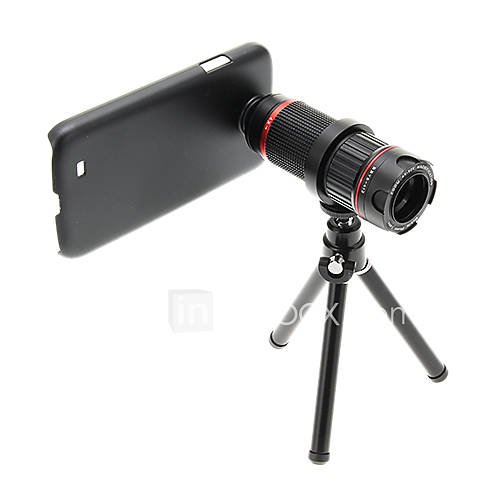 Zoom 4-12X Telemetallhandyobjektiv mit Stativ für Samsung S4