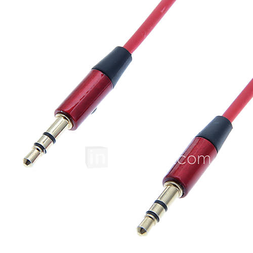 3,5-mm-Stecker auf Stecker Rot-Kabel (100cm)