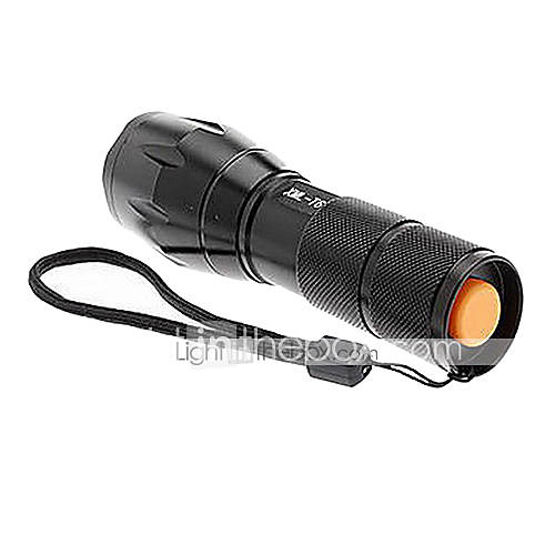 5 Modus 2000 LM CREE XM-L T6 Zoomable Fokus LED-Taschenlampe (18650, Akku-Ladegerät)