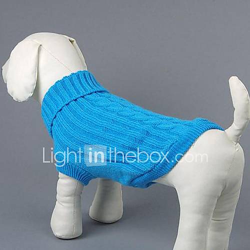 Mode für Haustiere reine Farbe warme Strickpullover Twist für Haustiere Hunde (verschiedene Farben, Größen)