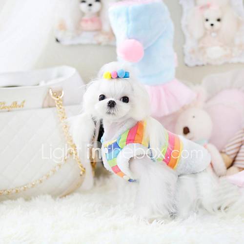 Mode für Haustiere schöne süße Regenbogen Mantel für Haustiere Hunde (verschiedene Größen)