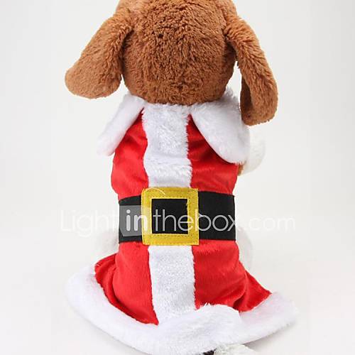 Mode für Haustiere warm leuchtend roten Weihnachts Revers Mantel für Haustiere Hunde (verschiedene Größen)