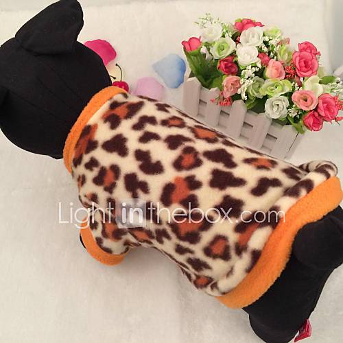 Leopardenmuster Komfort Mantel für Hunde (XS-L)