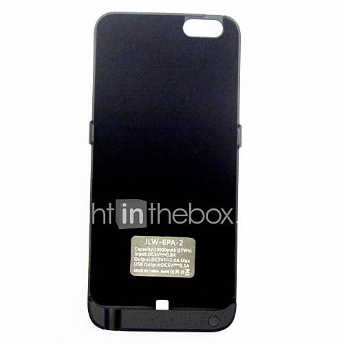 6PA-2 iphone 6 Plus 10000mAh Stander mit ultra hoher Kapazität externe Batterie Tasche - schwarz