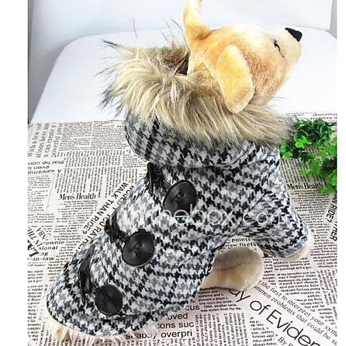 Baumwolle dicke Hornknopf Mantel für Hunde und andere Haustiere (farblich sortiert, Größe)