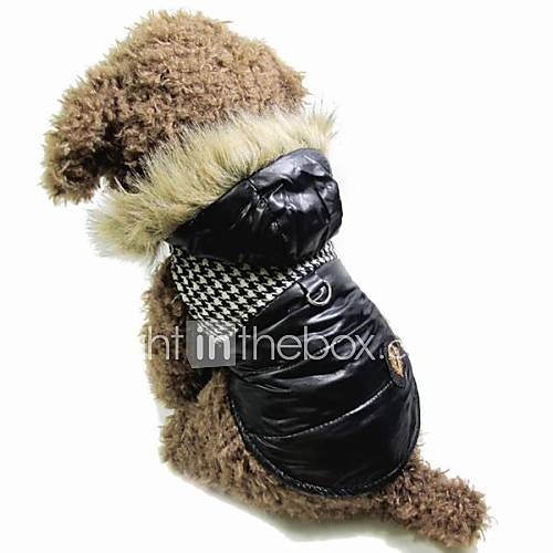 Baumwolle Hahnentritt Nähen Kleidung und abnehmbare Kappe für Hunde und Haustiere (farblich sortiert, Größe)
