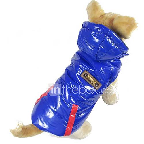 Baumwolle wasserdichter Mantel und abnehmbare Kappe für Hunde und Haustiere (farblich sortiert, Größe)