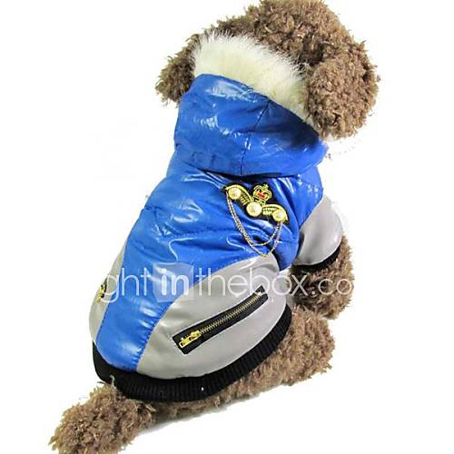 PU-Leder und Baumwolle coole Fliegerjacke für Hunde und Haustiere (farblich sortiert, Größe)