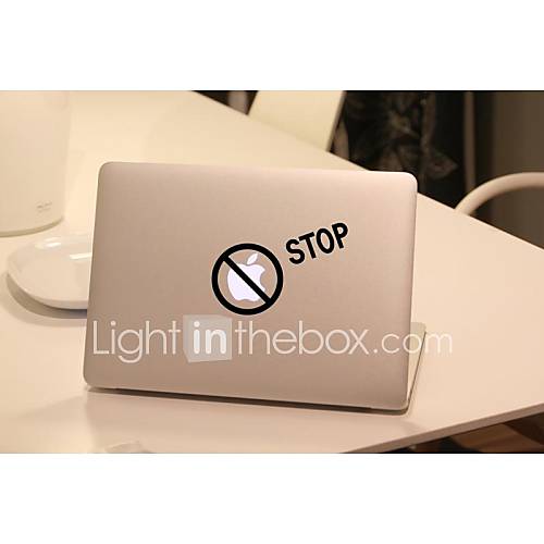 skinat abnehmbaren DIY lustige nette Form von Stop-Tablet und Laptop Aufkleber für Sie Tablett und MacBook Air 135  205mm