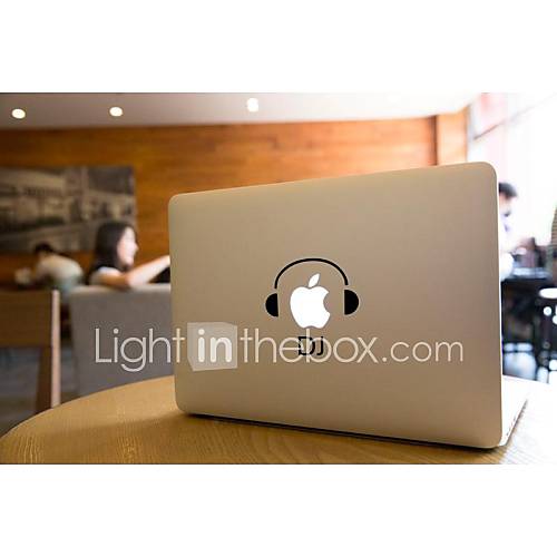 skinat abnehmbaren diy lustige nette DJ-Musik Tablet und Laptop Aufkleber für Sie Tablett und MacBook Air 135  205mm