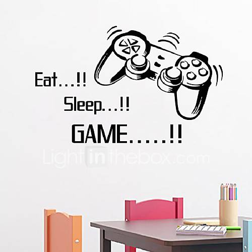 Eat Sleep Game Vinyl Wall ...