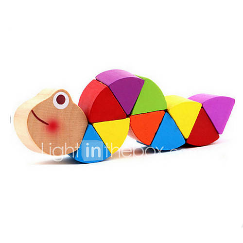 Colorful Caterpillar Wooden Toy