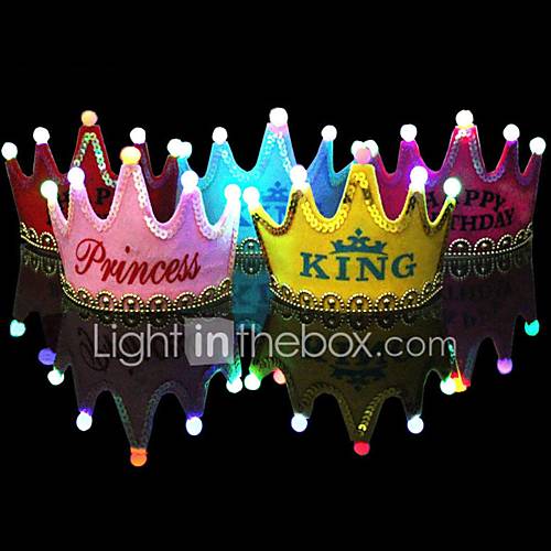 1 stuks lichtgevende gele petje prinses gelukkige verjaardag feest decoraties kroon leidde kinderen verjaardag pet hoed festival 1 stuks lichtgevende gele petje prinses gelukkige verjaardag feest decoraties kroon leidde kinderen verjaardag pet hoed festival