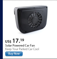 Solar Powered Car Fan