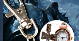 Cross Keychain Watch