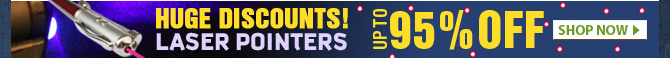 Huge Discounts! Laser Pointers Up To 95% OFF