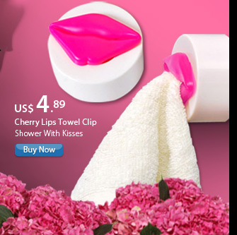 Cherry Lips Towel Clip