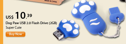 Dog Paw USB 2.0 Flash Drive (2GB)
