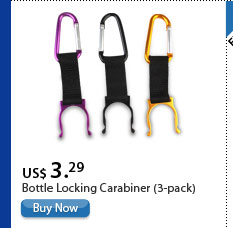 Water Bottle Locking Carabiner (3-pack)