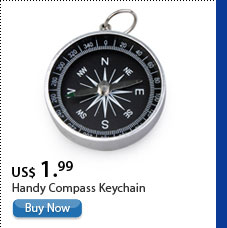 Handy Compass Keychain